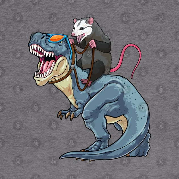 Opossum Outrider: Dino-Riding Daredevil by GoshWow 